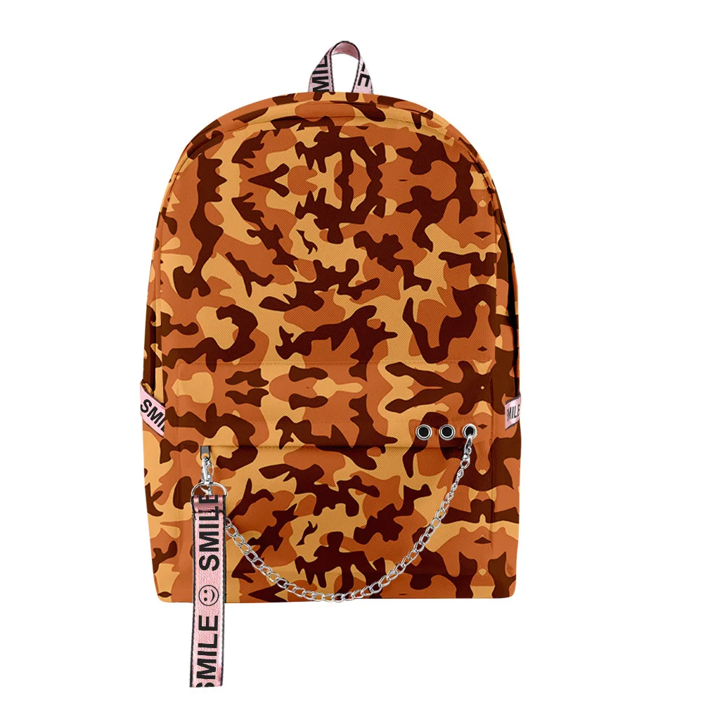 

Popular camouflage Digital Color Student School Bags Unisex 3D Print Oxford Waterproof Notebook multifunction Travel Backpacks