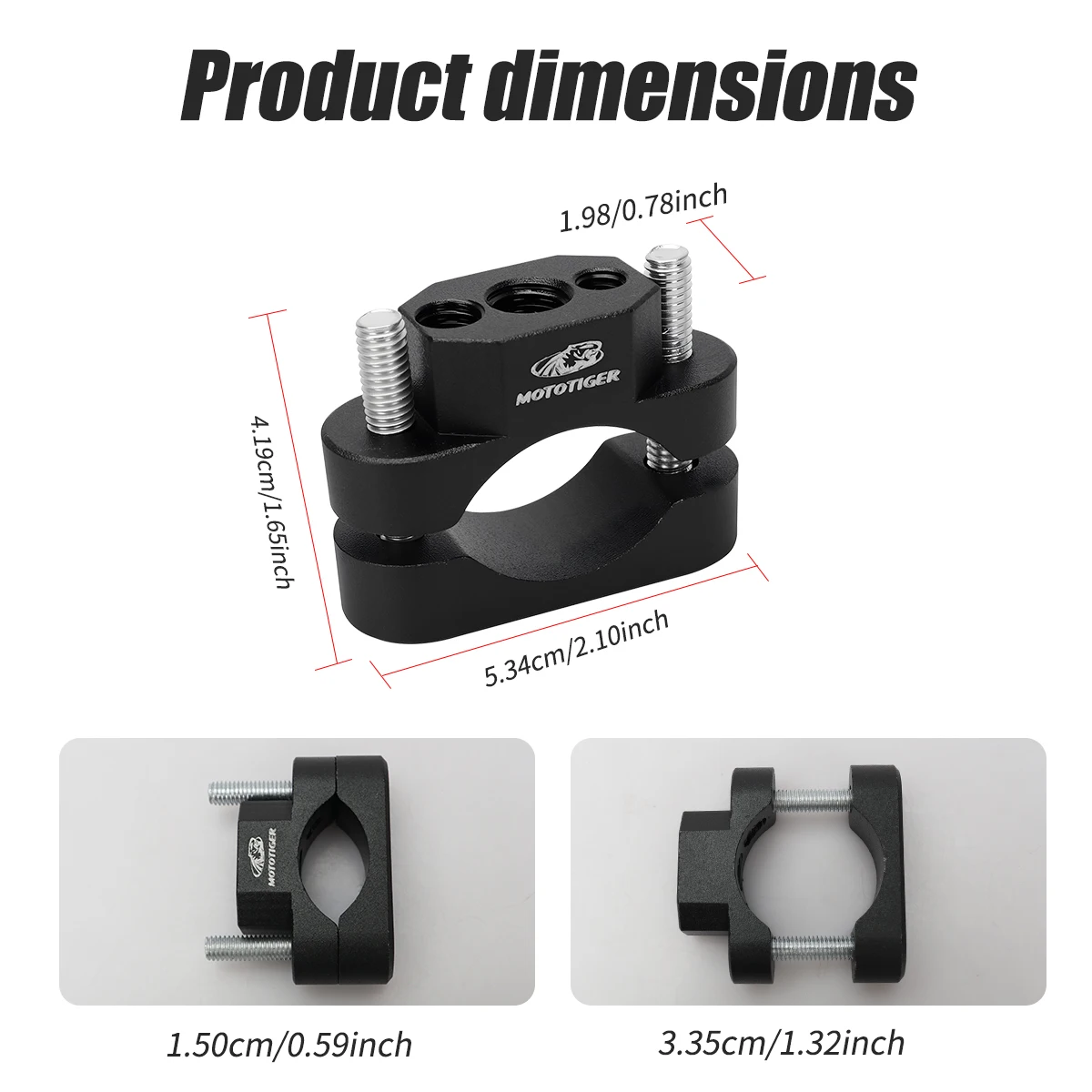 Motorcycle Handlebar Bumper Mount Bracket Clamp Holder Universal For Spotlight Fog Light Turn Signal Light Motor Accesso 22-32mm view 6