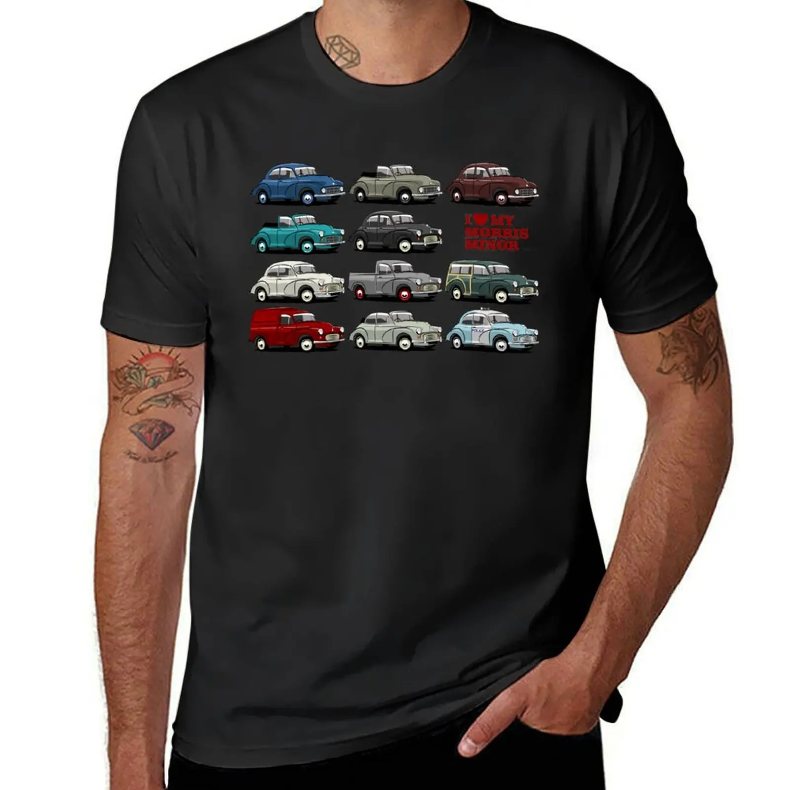 Morris Minor evolution T-Shirt customizeds vintage animal prinfor boys Short sleeve tee men