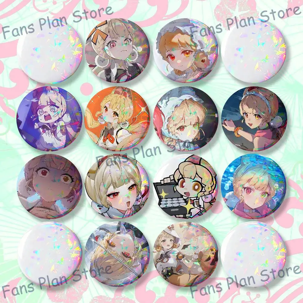 ZZZ Alice Brooches For Backpack Accessories 25mm,32mm,48mm,58mm,75mm Round Enamel Pins Cartoon Badge
