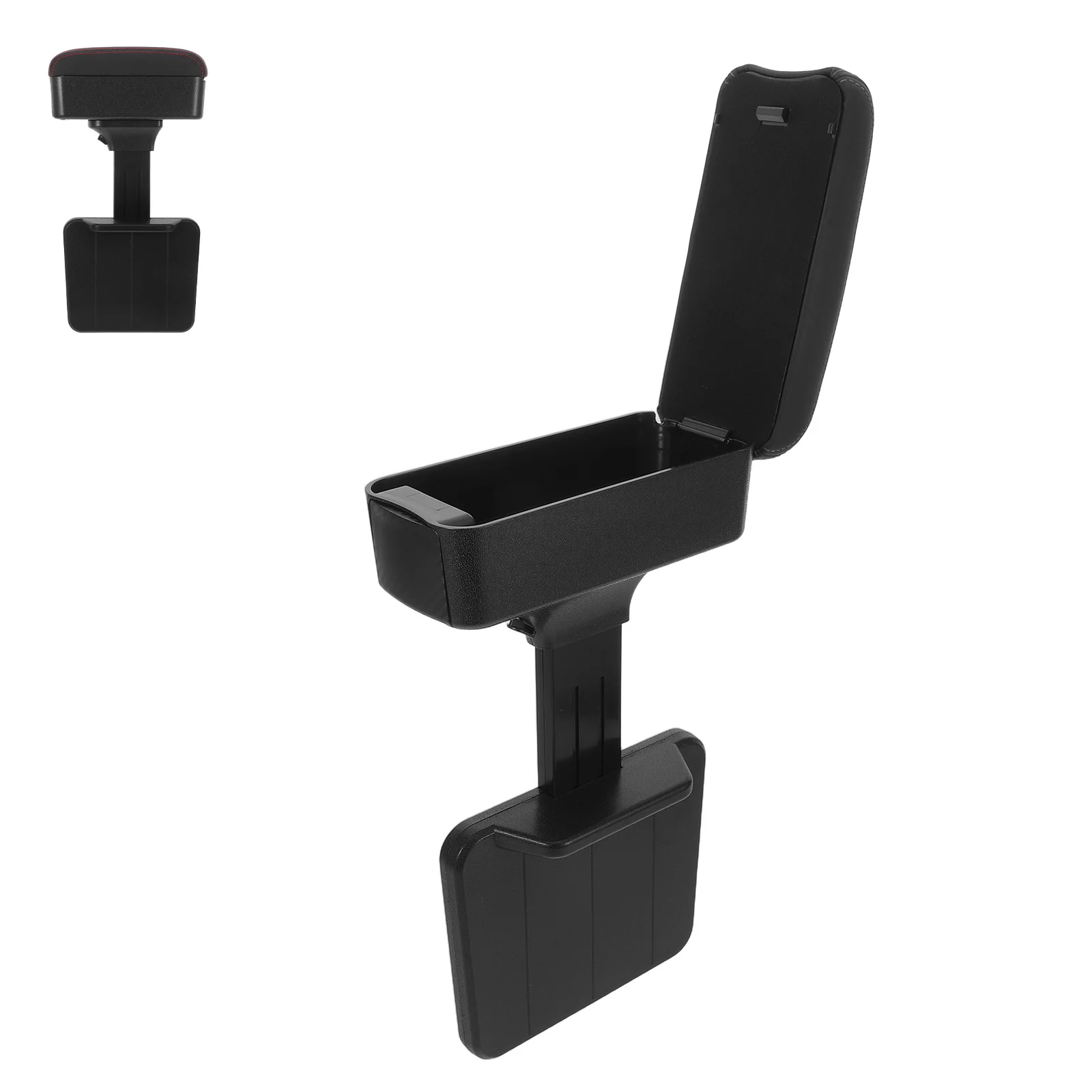 

Universal Car Armrest Box with Slide Side Flip Top Console Storage Organizer for Enhanced Comfort and