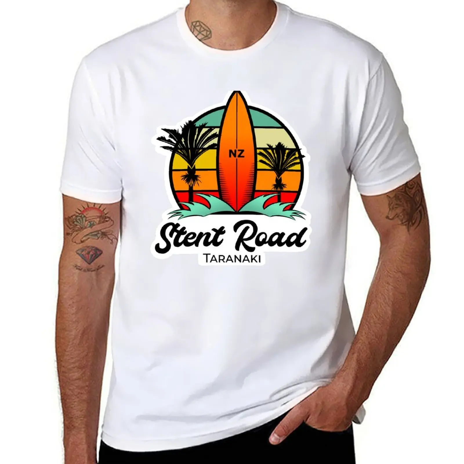 

Stent Road, Surf HIghway 45, Surf Design, New Zealand T-Shirt man t shirt cotton man t shirt heavy cotton T-Shirt