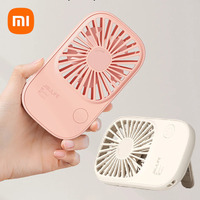 Xiaomi JISULIFE Mini Handheld Fan Portable Pocket Household Rechargeable Small Desk Fan with Bracket Long Endurance Strong Winds