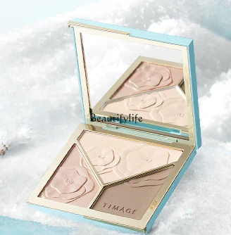 Highlight Repair Makeup Palette Three Colors Matte Shimmer Brighten Face Shadow