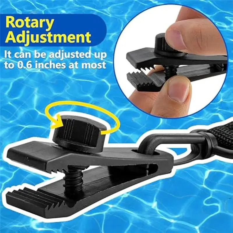 ABKW-Solar Blanket Straps Kit Inground Swimming Pool Solar Cover Straps Pool Safety Covers Solar Cover Fastening Kit
