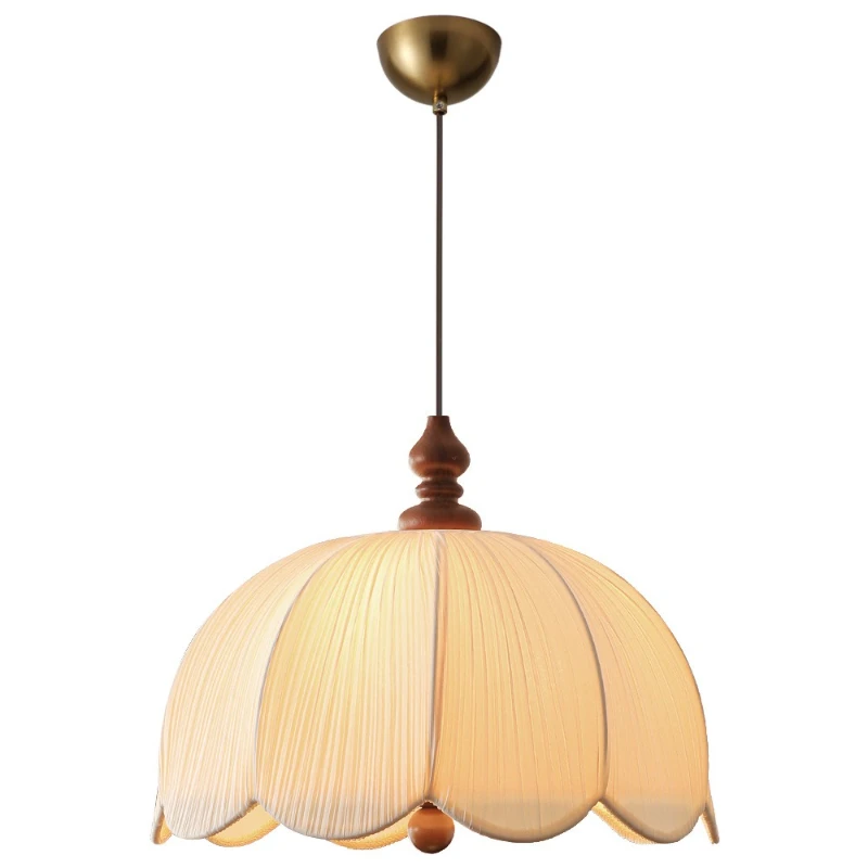 

Flower chandelier dining room bedroom study American retro ash wood lamps
