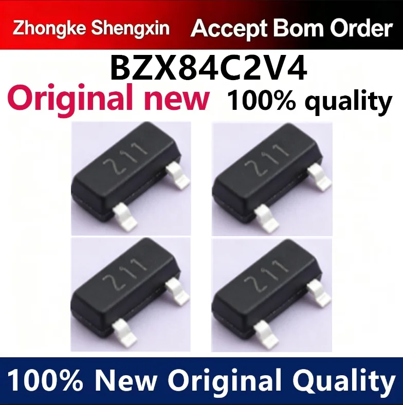 （5pcs-100pcs）BZX84C2V4 silk screen Z11 surface mount transistor 2.4V voltage regulator SOT-23 brand new