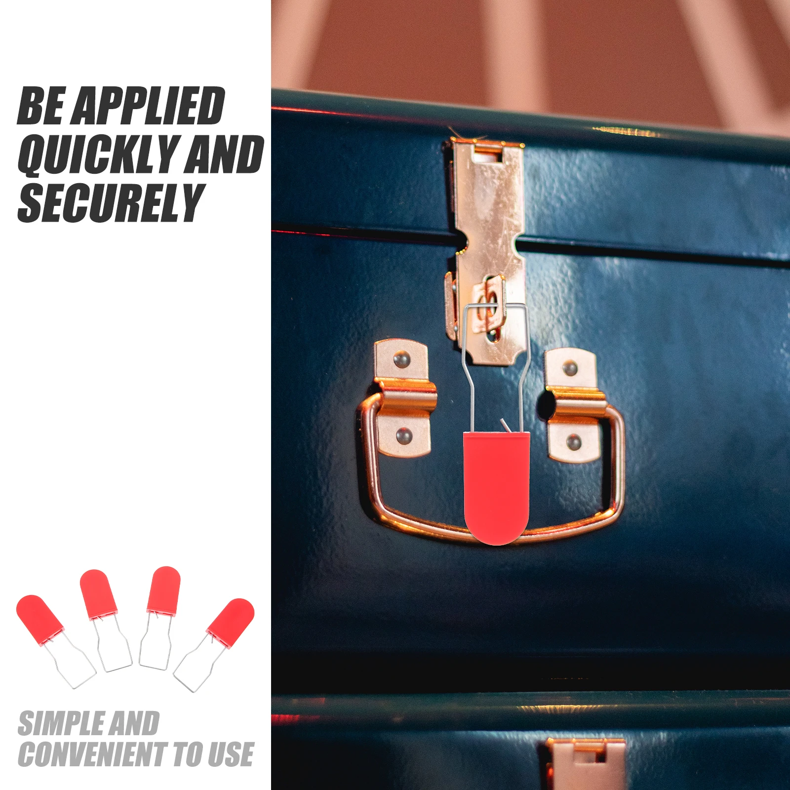 

50pcs Security Seals Sturdy Mini Plastic Padlock Anti Tamper Iron Wire Hanging Multi Use Small Locks for Product Protection