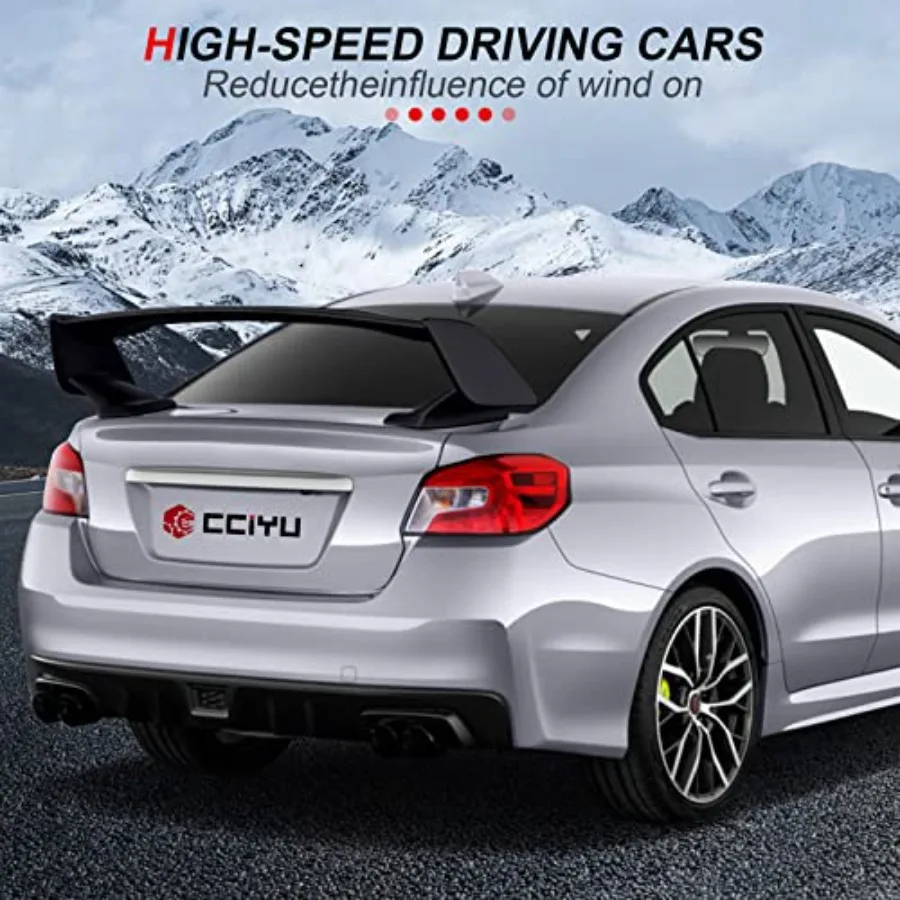 Spoiler per bagagliaio posteriore per Subaru WRX STI Sedan 20152021 e 20052016 Scion tC Finitura nera opaca Design aerodinamico Migliora V