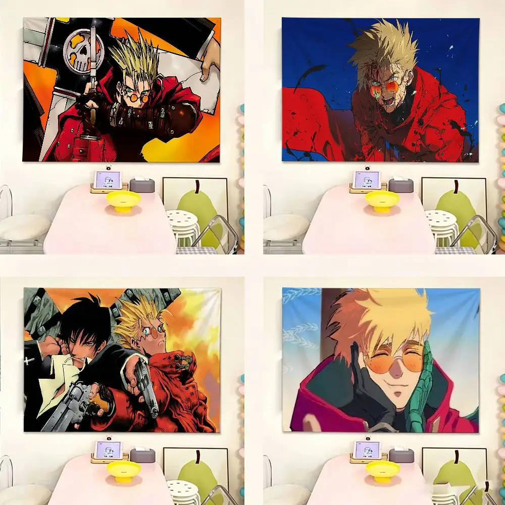 T-Trigun-N Vash the Stampede Flags Wall Hanging Tapestry Outdoor Garage Room Decorative flag