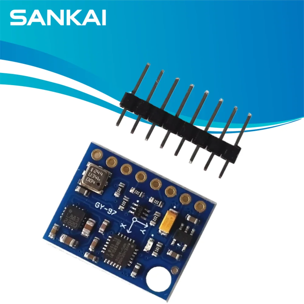 10DOF GY-87 IMU Module BMP180 MPU6050 HMC5883L, 3-Axis Gyro/Accel/Magnetometer for Arduino