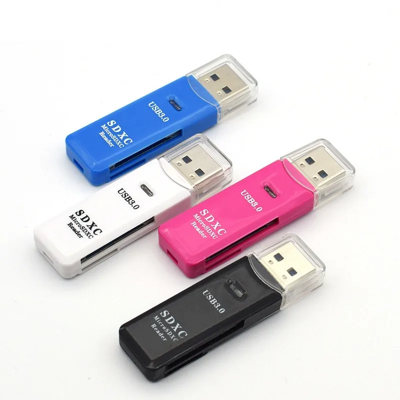 USB 3.0 Micro SD/SD Card Reader - Plug - and - Play. Dual - slot Design Allows for Easy Switching Between Cards