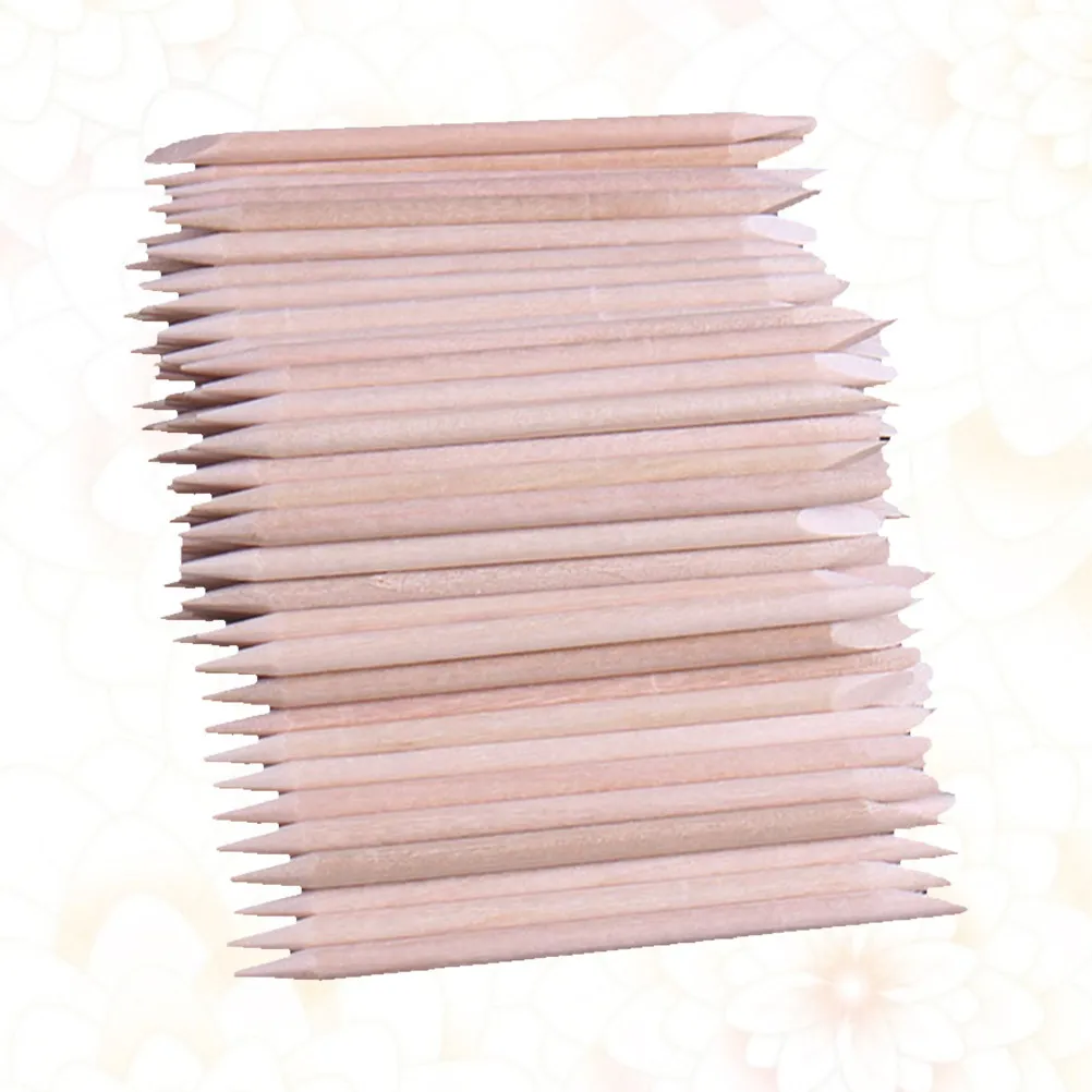 500Pcs Wooden Nail Sticks Beauty Wood Sticks for Eyebrow Waxing Bikini Hair Removal Manicure Pedicure Dead Skin Pusher Tool