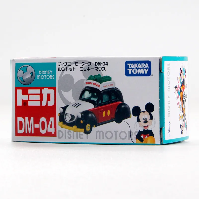 Original TAKARA TOMY Dream Tomica Disney Motors DM-04 Runtotto Mickey Mouse 1/64 Diecast Alloy Camper with Removable Roof Load C view 5