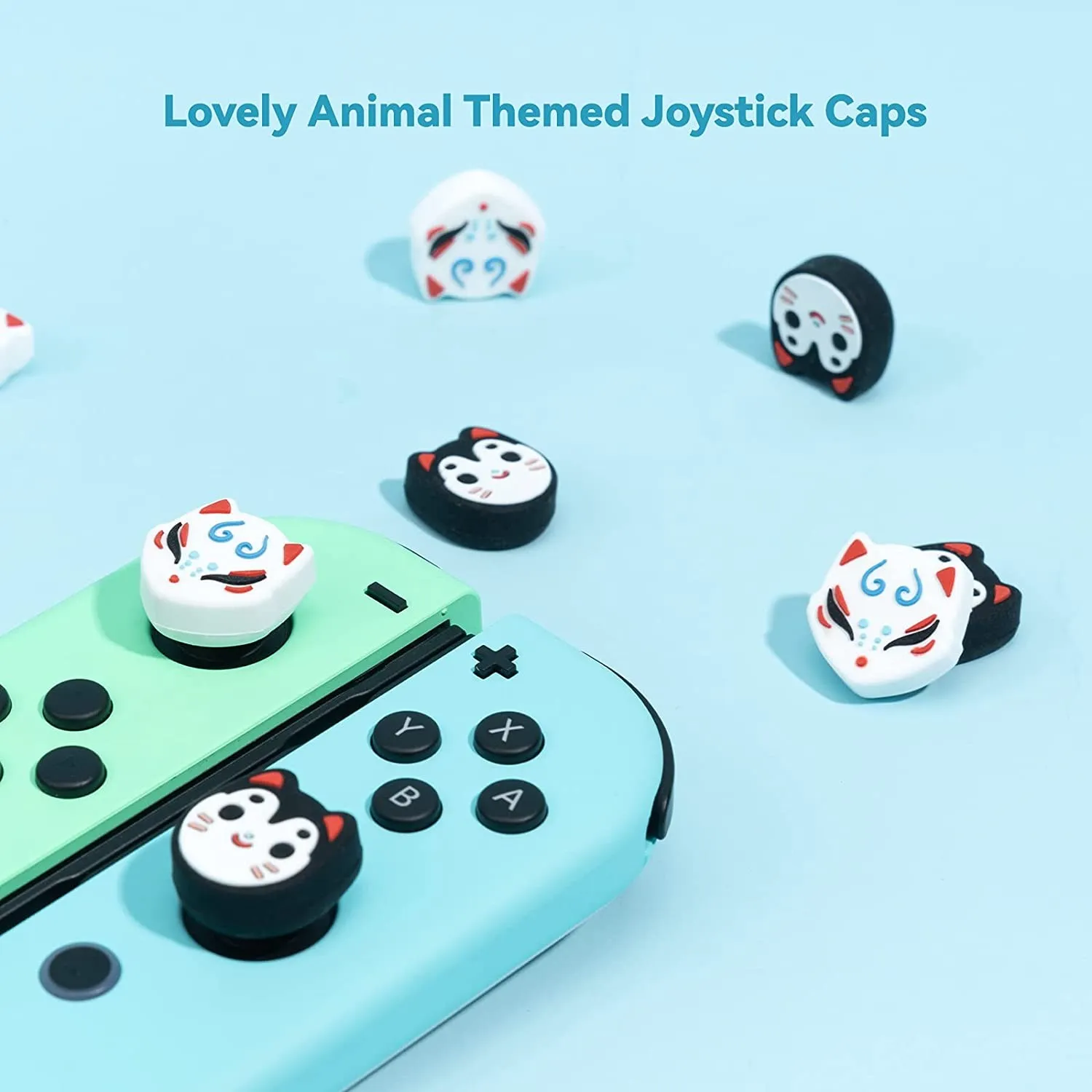 GeekShare-cubierta protectora para Joystick Fox Shrine, Thumb Stick Grip Cap para Nintendo Switch OLED, controlador Joy-Con, accesorios NS