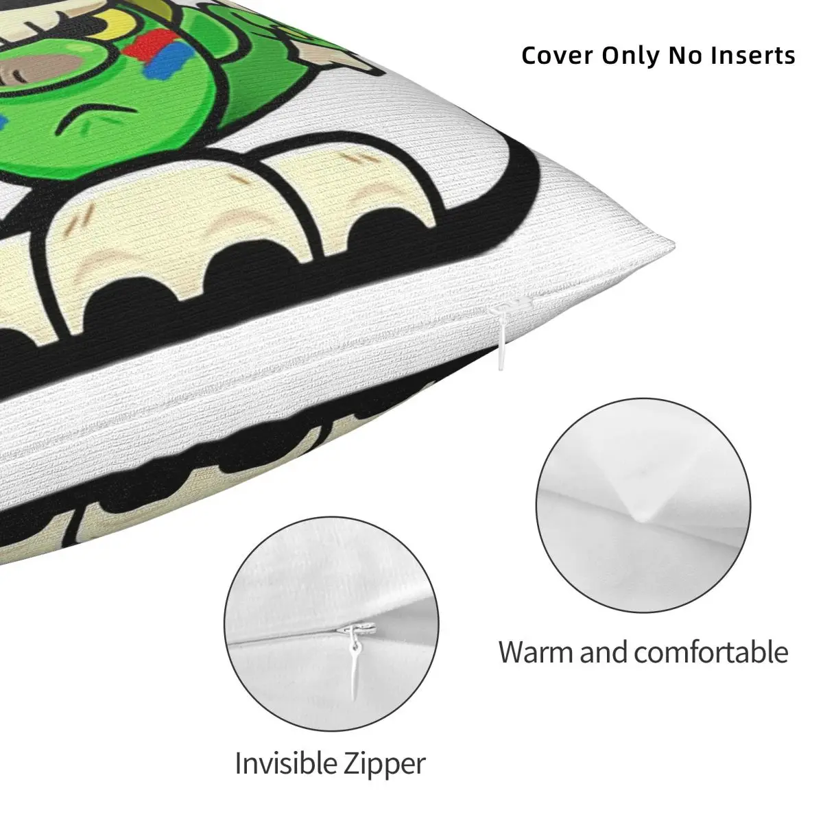 نمط جديد الصدامات المنزلية Royalees عفريت البكاء MeMeMe زينة سادات Merch وسادة تغطي سستة متعددة الحجم #5