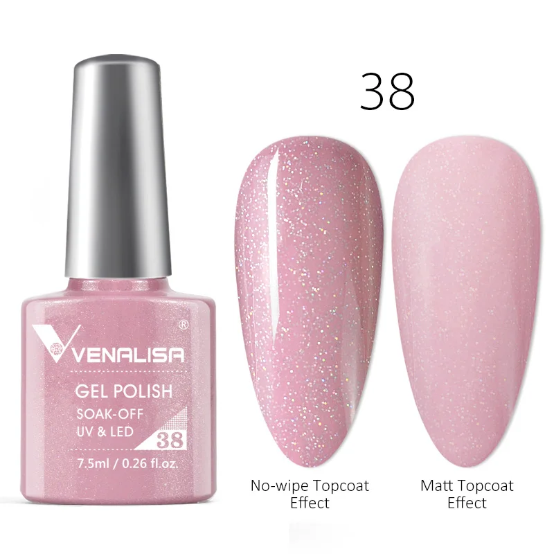 VENALISA Nail Gel Polish Pink Collection Gray Cap Long Wear Semi Permanent Soak off UV LED Gel Varnish Full Coverage Nail Gel