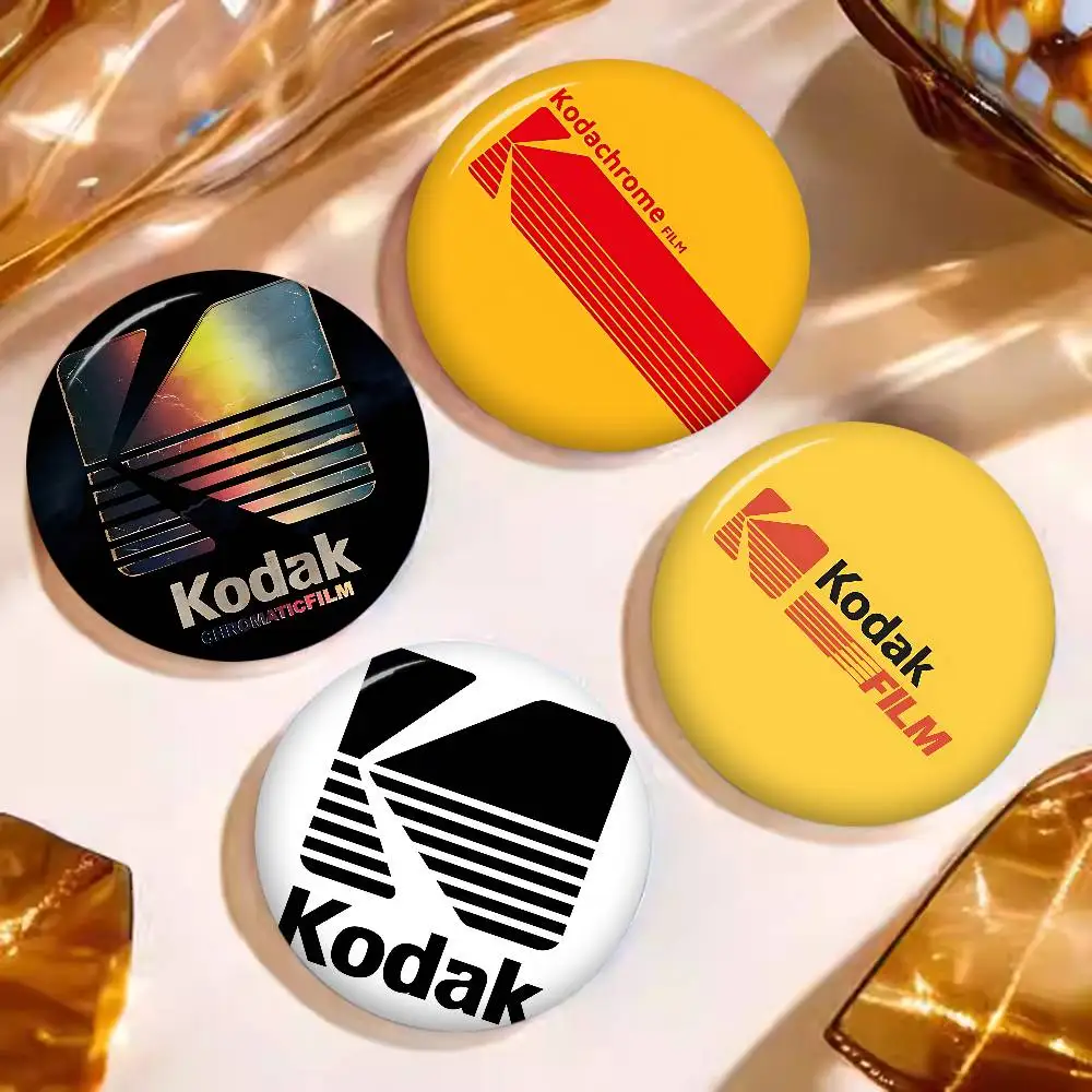 K-Kodak Logo Anime Brooches Cute Cartoon  Badge Jacket Jeans Lapel Pin Gift Accessorie