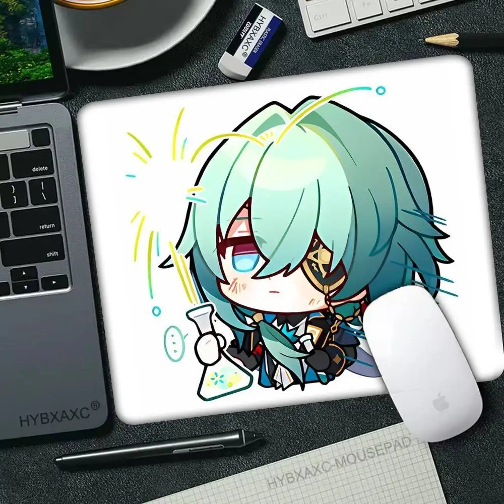 

Cartoon Figure H-Honkai S-Star Rail Anaxa Mousepad Small LockEdge For Gamers Computer Desk Pad Rectangular Anti-slip Rubber