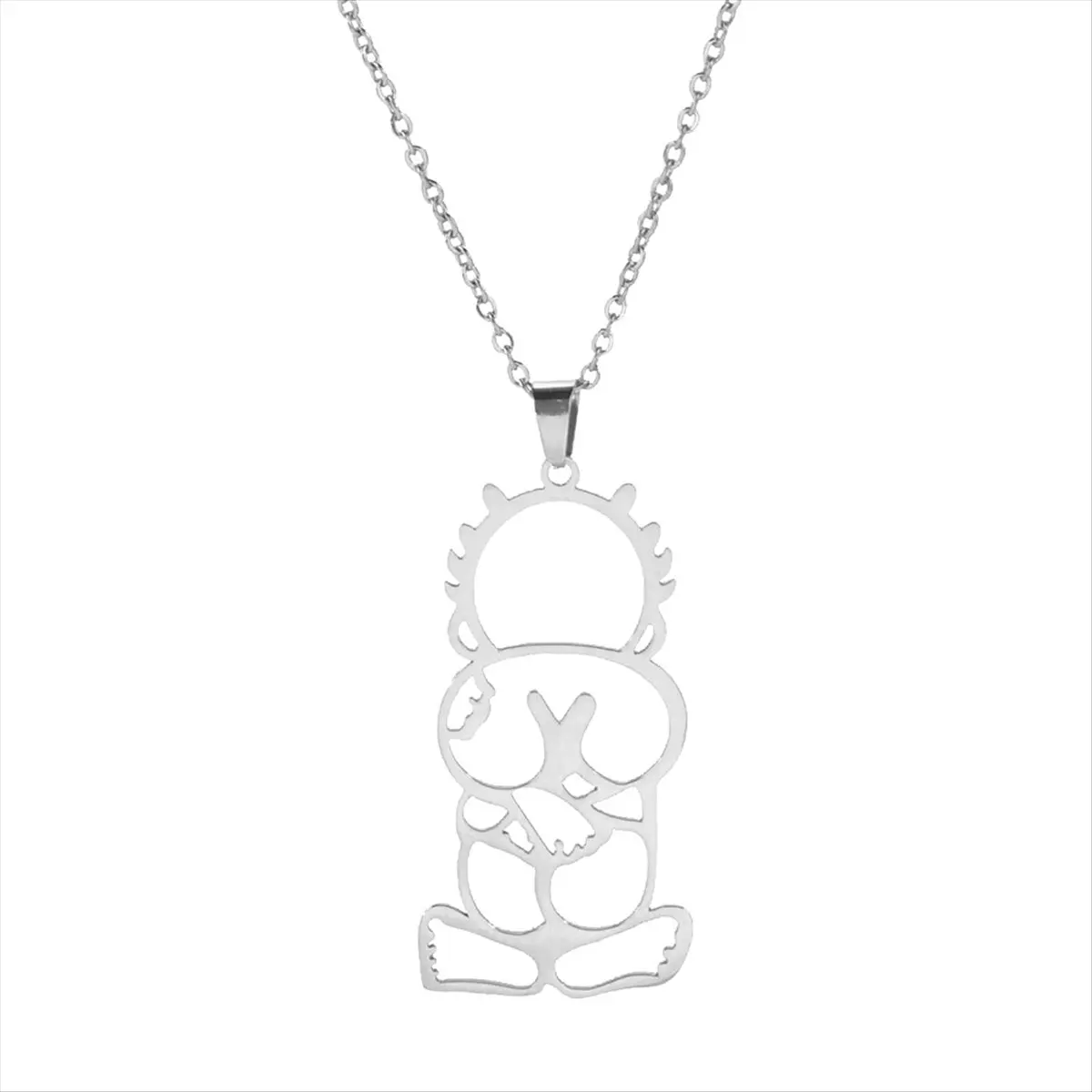 ABQR الصلب اللون فلسطين الصبي عودة قلادة قلادة الاتجاه الفاخرة مجوهرات هدية للنساء الرجال