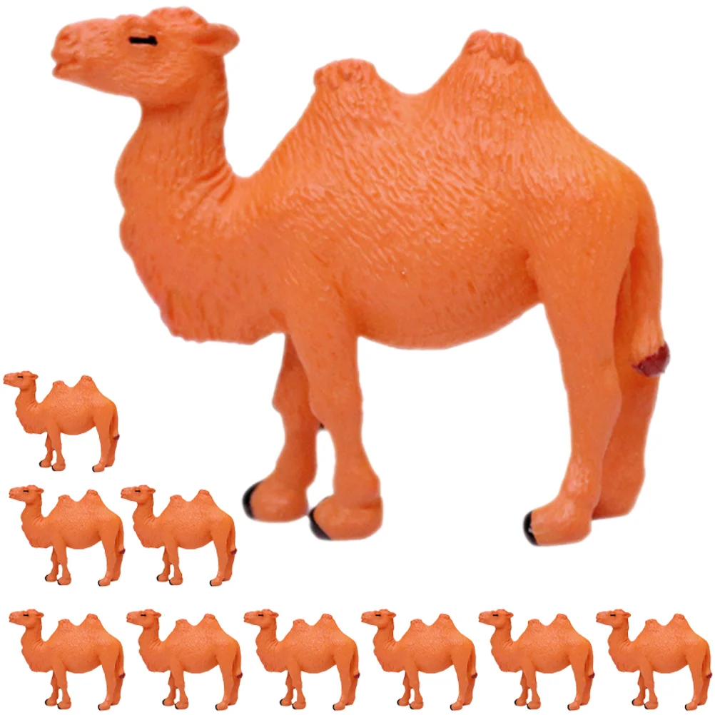 

10pcs Simulation Camel Figurines Creative Desktop naments Small Camel Models Lifelike Animal Statues Premium Material Miniature