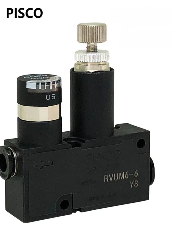 PISCO miniature pressure regulating valve pressure reducing valve RVUM6-6 RVUM4-4 LRMA-QS-6 LRMA-QS-4