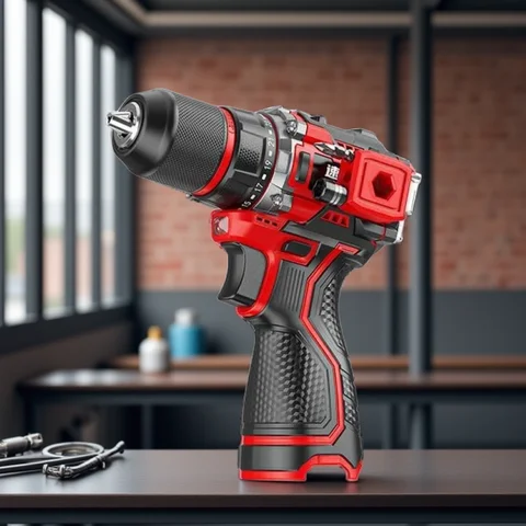 Brushless Electric Drill Tapping Cordless Impact Drill Metal Ratchet Chuck Electric Hand Drill Household Electric Screwdriver