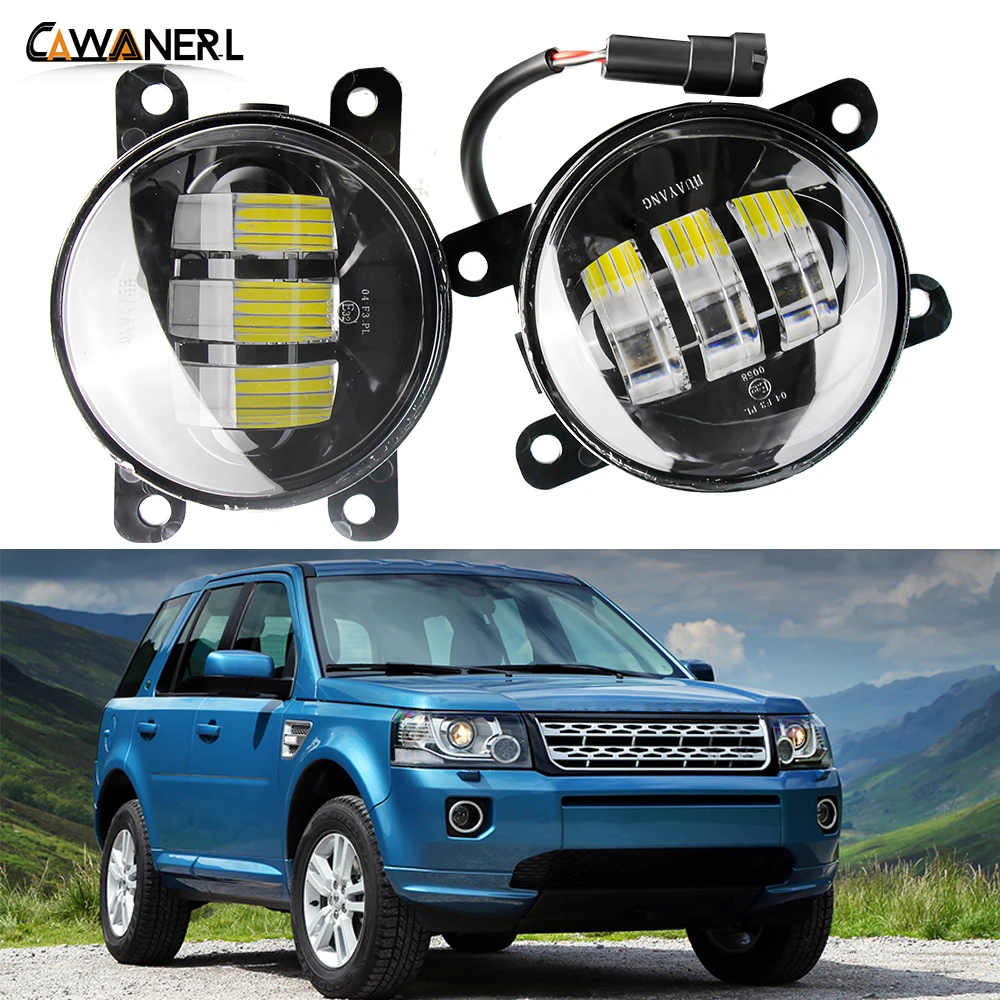 2 Stück LED-Nebels chein werfer 30w 6000lm Auto Front stoßstange Nebels chein werfer drl bernstein weiß 12v für Land Rover Freelander 2 lr2 fa _ 2010-2015