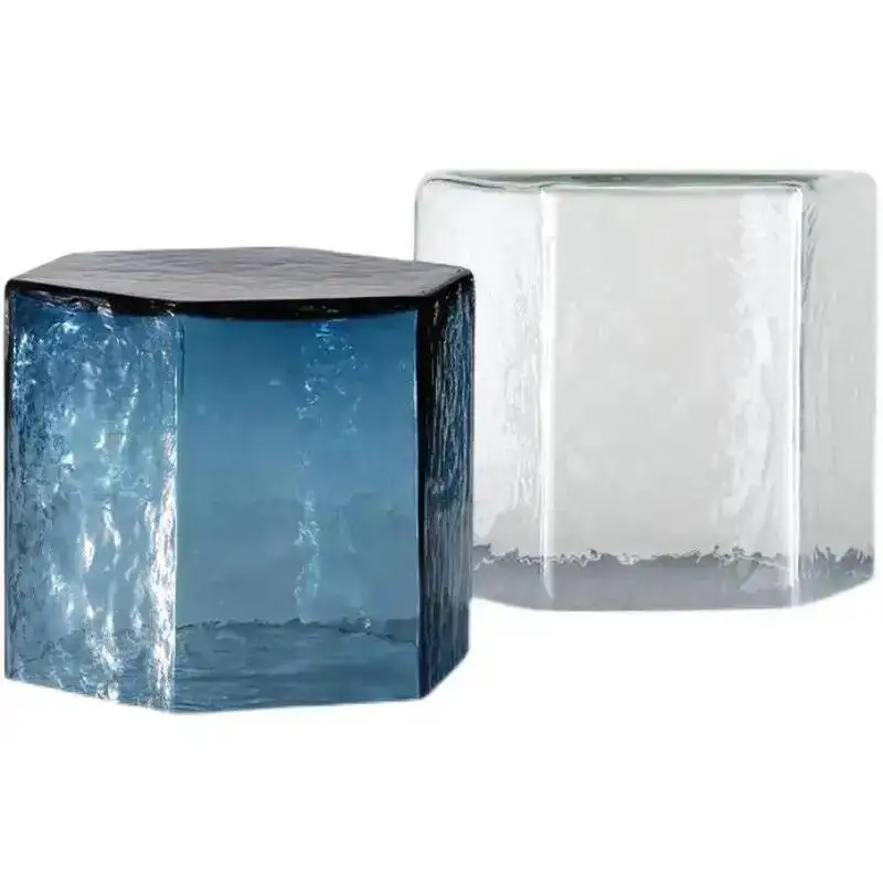 

Столик прикроватный/журнальный из стекла, угловой, роскошный, современный, креативный, для декора интерьера