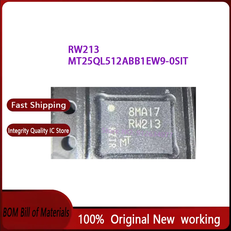 10PCS/LOT MT25QL512ABB1EW9-0SIT RW213 WPDFN-8 New Original in Stock