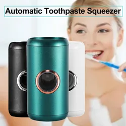 Wall-Mounted Hole-Free Automatic Toothpaste Squeezer UV Disinfection Toothbrush Holder for Bathroom Washroom