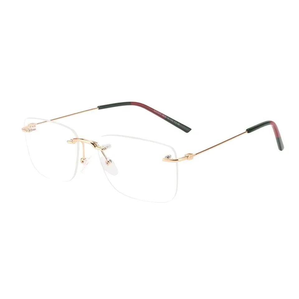 SHINU  Rimless Glasses Women Men Multifocal Presbyopia Glasses Multifocal Lenses with Prescription Photochromic Mr8 Lens