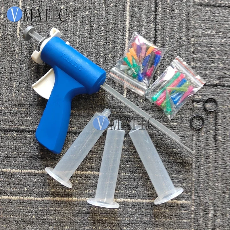 Free Shipping VMATIC Brand 5/10/30/55 Cc Ml Single Liquid Fluid Glue Manual Syringe Cartridge Caulk Gun