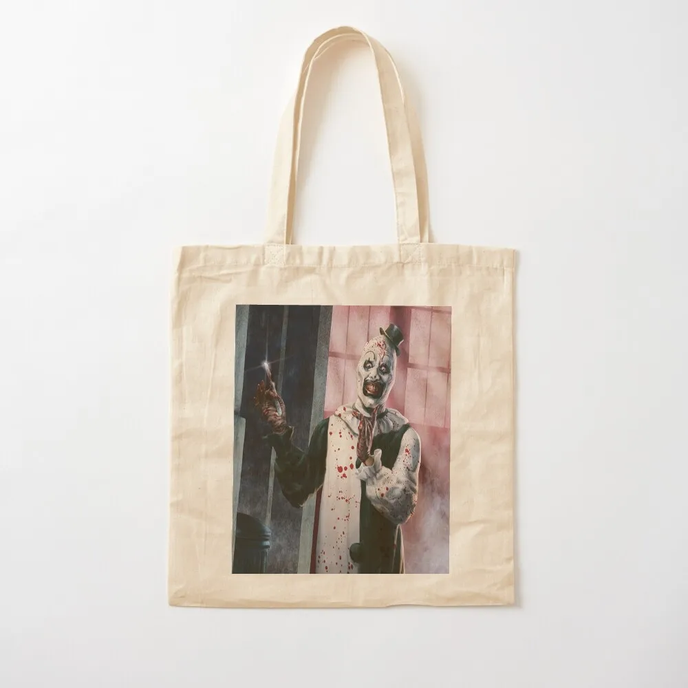 Terrifier movie horror Tote Bag Lady bag Shopping bags Canvas bag