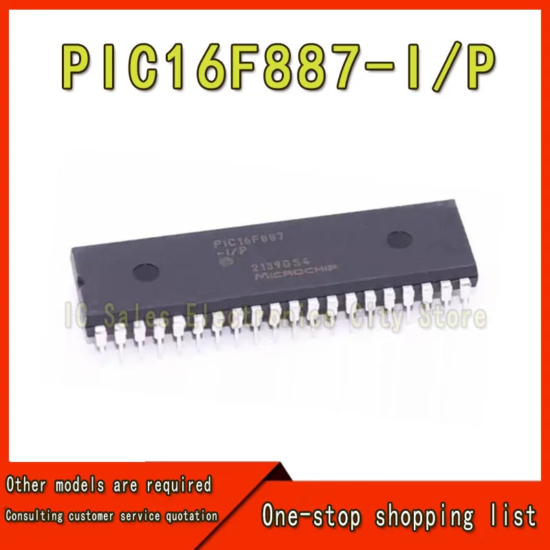 (1piece)100% New PIC16F887-I/P PIC16F877A-I/P PIC16F887 PIC16F877A DIP-40 Chipset