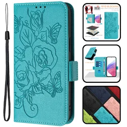 For Xiaomi Poco C75 Case Rose Flower Leather Phone Case on For Etui Xiaomi POCO C75 Wallet Cover Xiomi C 75 Card Protector Funda