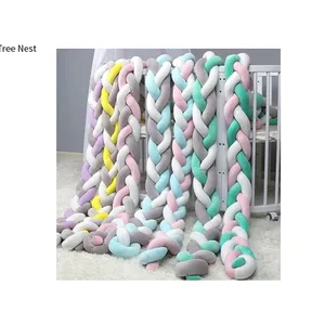 Baby Stoßfänger Ber Braid Knot Kissen, Kinderbettschutz, Schlafzimmerdekoration, Grundendekoration, Jungendekoration, 1 m, 2m, 3 m, 4m, 2m 10 Hauptverkaufsteppich 4m 3m - №7