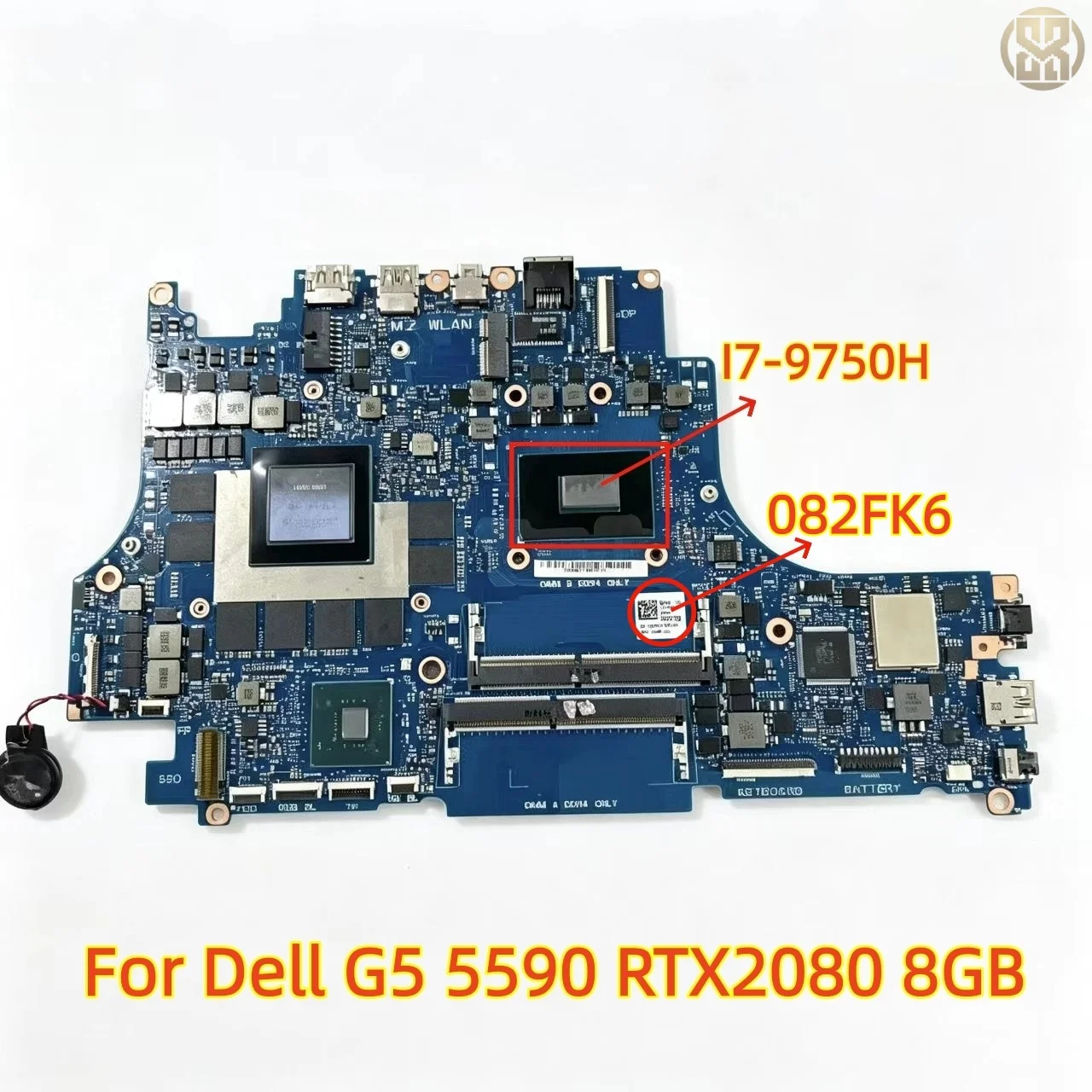 082FK6 Laptop Motherboard For Dell G5 5590 Onboard I7-9750H RTX2080 8GB Fully Tested Working Replacement Mainboard