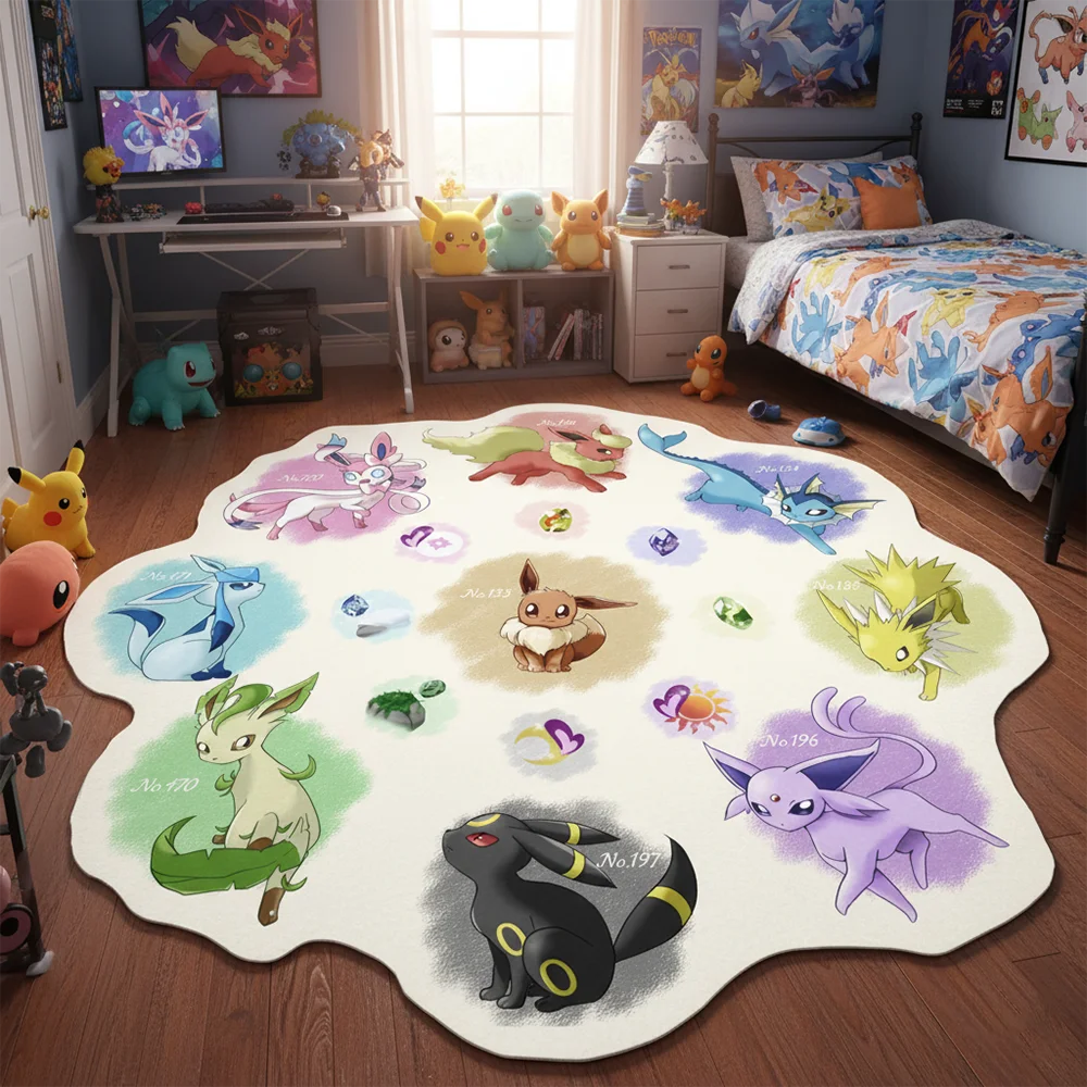Anime Halı Pokemon Eevee Aile  - Gaming Accessories For Kids Room incelemesi ve fiyatı