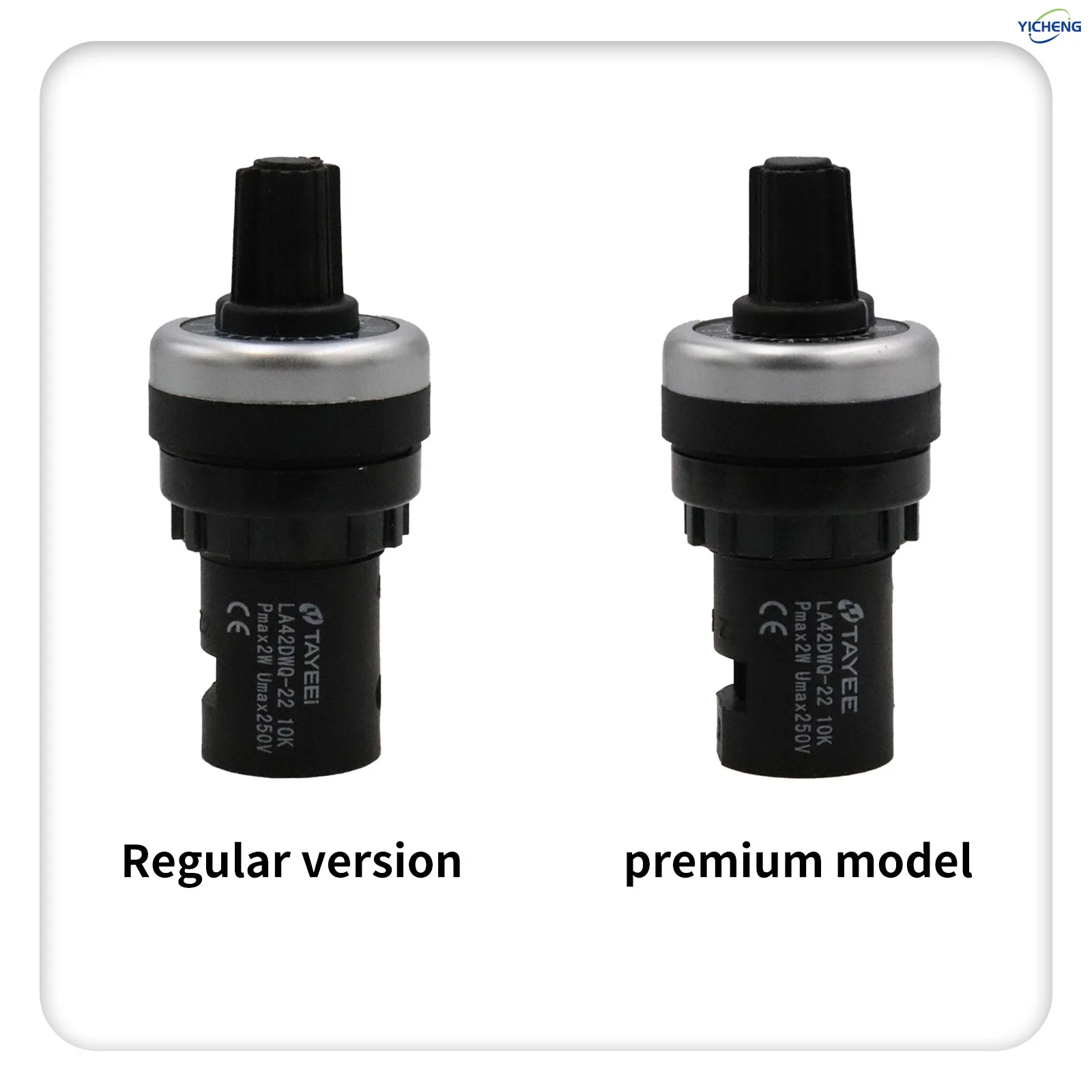 10Pcs 22mm 1K-500K Ohm Variable Speed Drive Potentiometer Rotary Potentiometer Inverter Converter,10k ohm potentiometer