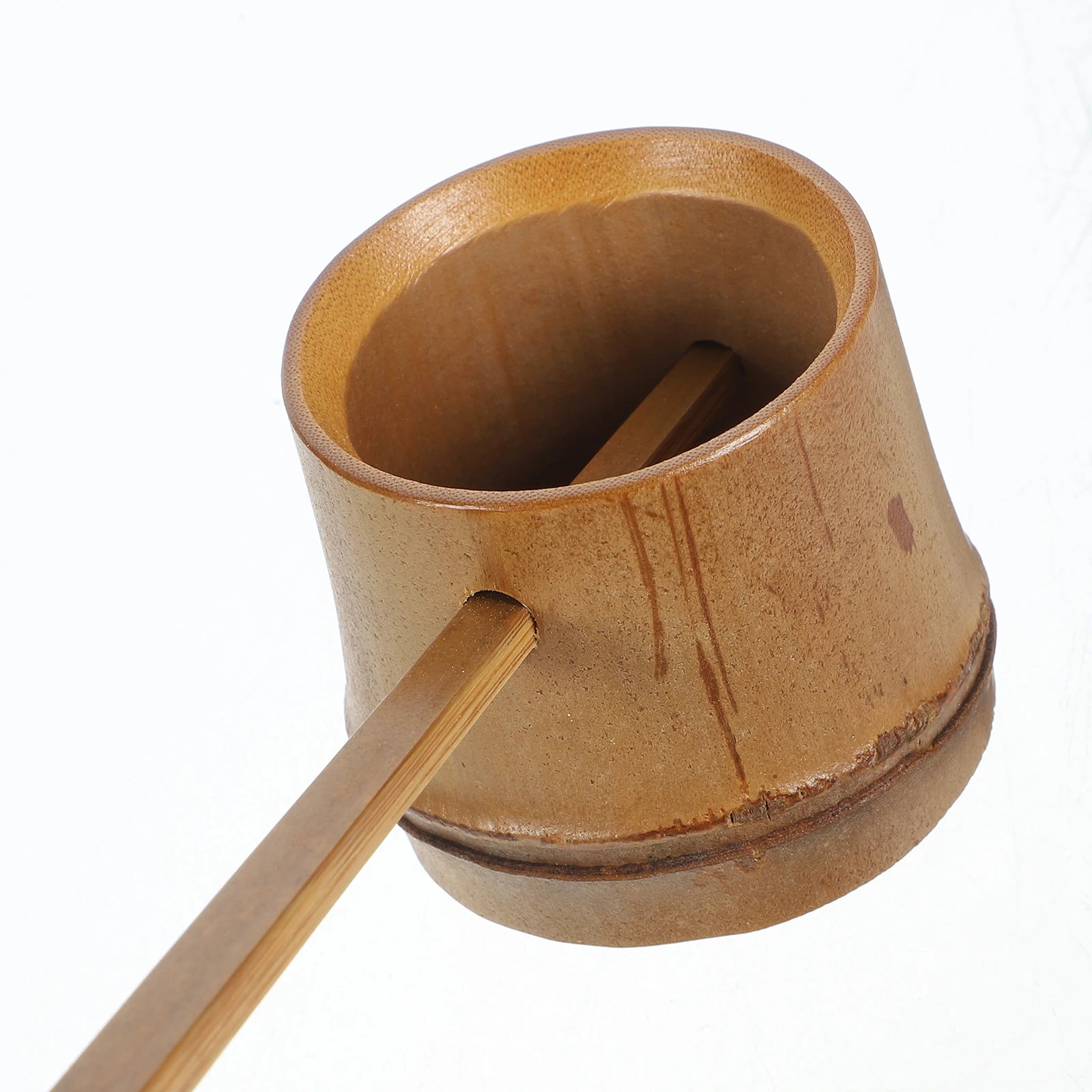Bamboo Water Ladle Spoon Long Handle Kitchen Scoop Teahouse Flower Watering Bath Salt Flour Soy Sauce Red Ladle Scoop