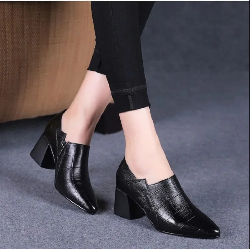 Cresfimix Botas Femininas Women Fashion Sweet Blue Comfort Ankle Boots Lady Classic Autumn & Winter High Heel Black Boots A9205