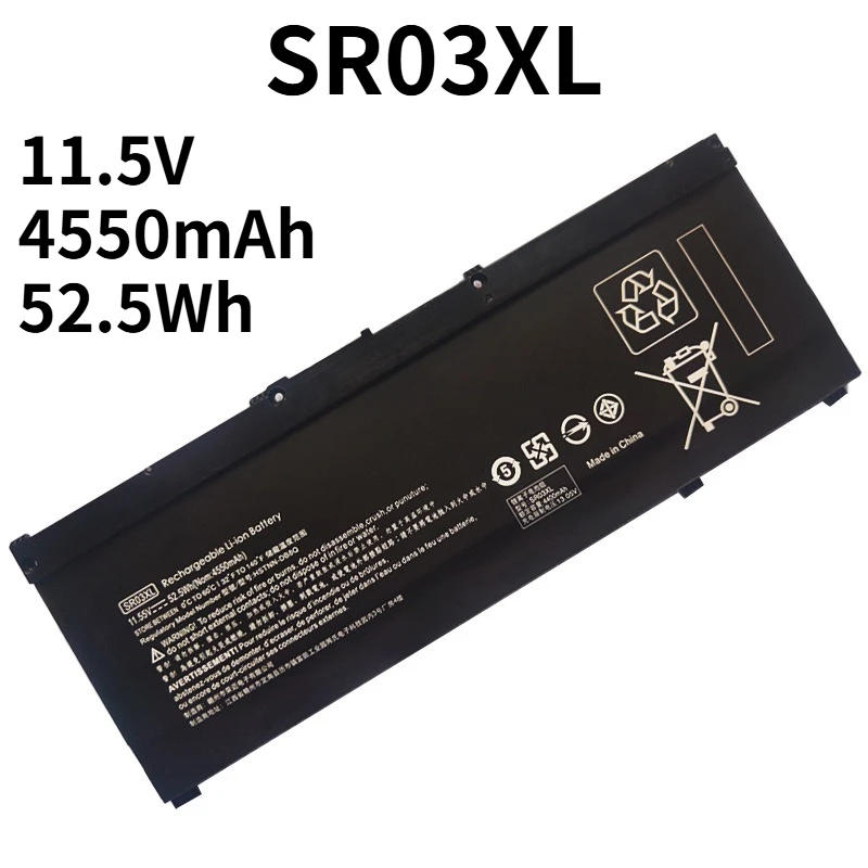 SR04XL Battery SR03XL Battery for HP Omen 15-CE0XX 15-DC0XX Series 15-CE015DX 15-DC0003LA 15-DC0051NR Pavilion 15-CB0XX 15-CX0XX