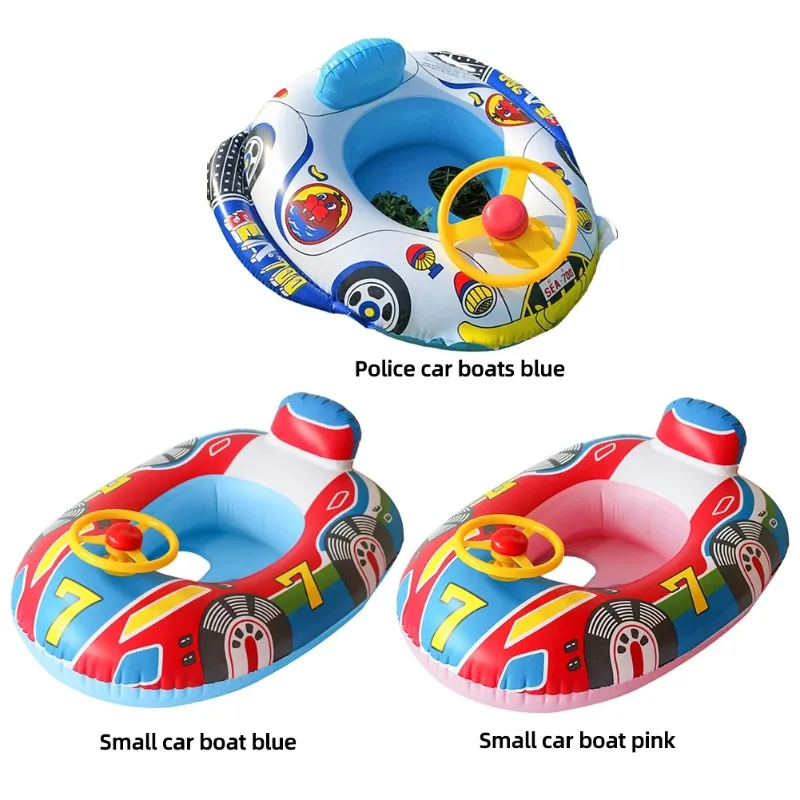 Anillos de natación inflables para bebé, juegos acuáticos, asiento, barco flotante, círculo de natación para niños, diversión, piscina, bañera, fiesta en la playa, juguete acuático de verano