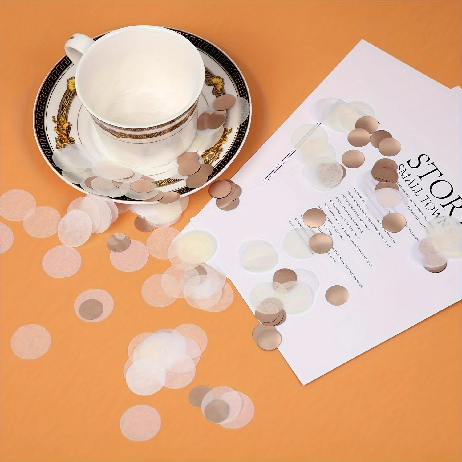 1 Packung mit 2500/5000 Stück Konfetti, für Hochzeit, Geburtstag, Party, Handwerfkonfetti, Transparente Ballonfüllung – Detail 3