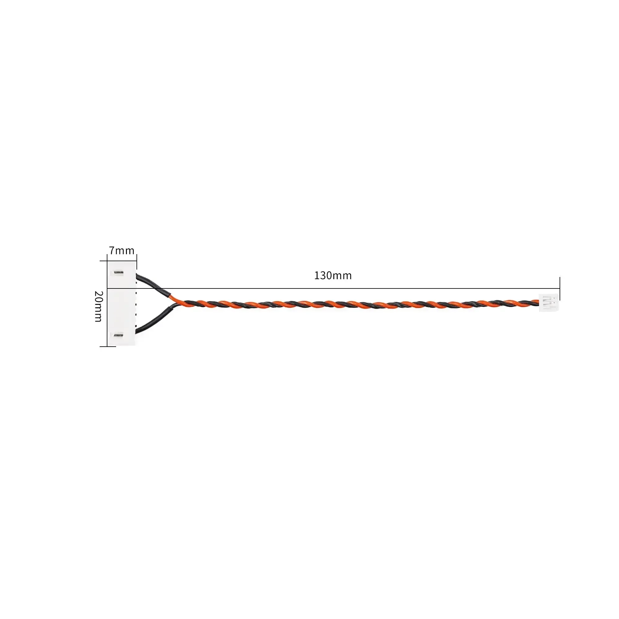 2PCS GEPRC 130mm Power Cable 4S 6S XH2.54mm-5Pin / XH2.54mm-7Pin for Gopro Hero 8 Naked Camera
