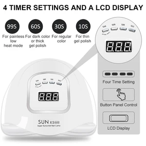 Professional nail dryer machine, Eld UV manicure lamp, high power nail light with automatic sensor, smart beauty salon tools 6 Main Sales Cabin UV Led Nail Gel - №4