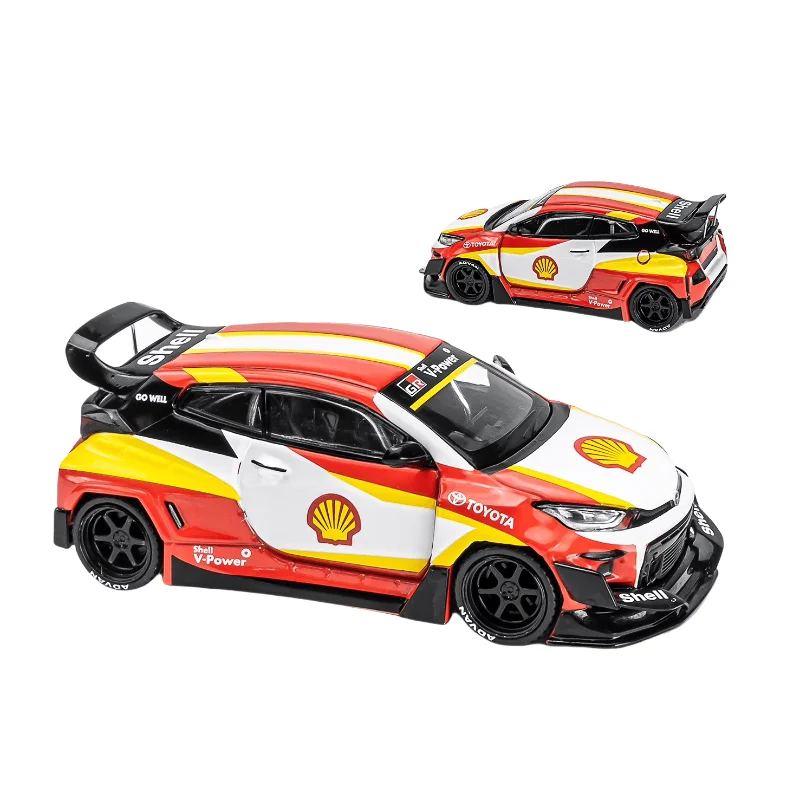 XCARTOYS POPRACE 1:64 Toyota GR Yaris Shell painted diecast alloy car model Collection Display boy toys Children\'s gifts.