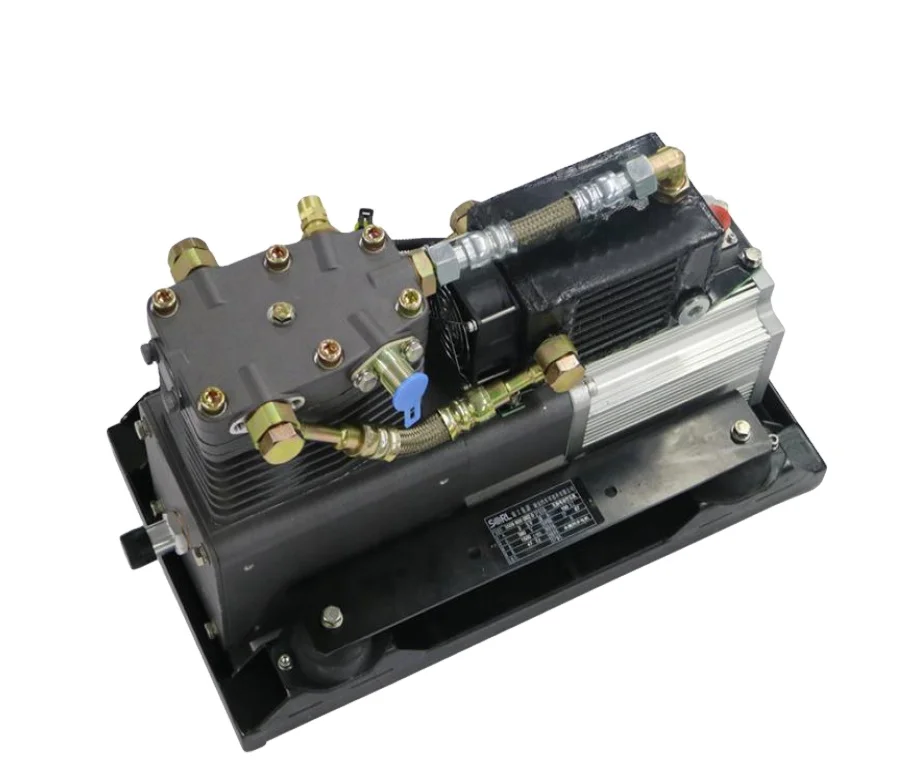 Brogen Piston type 4KW auxiliary drive car electric motor electric air brake compressor for electric bus