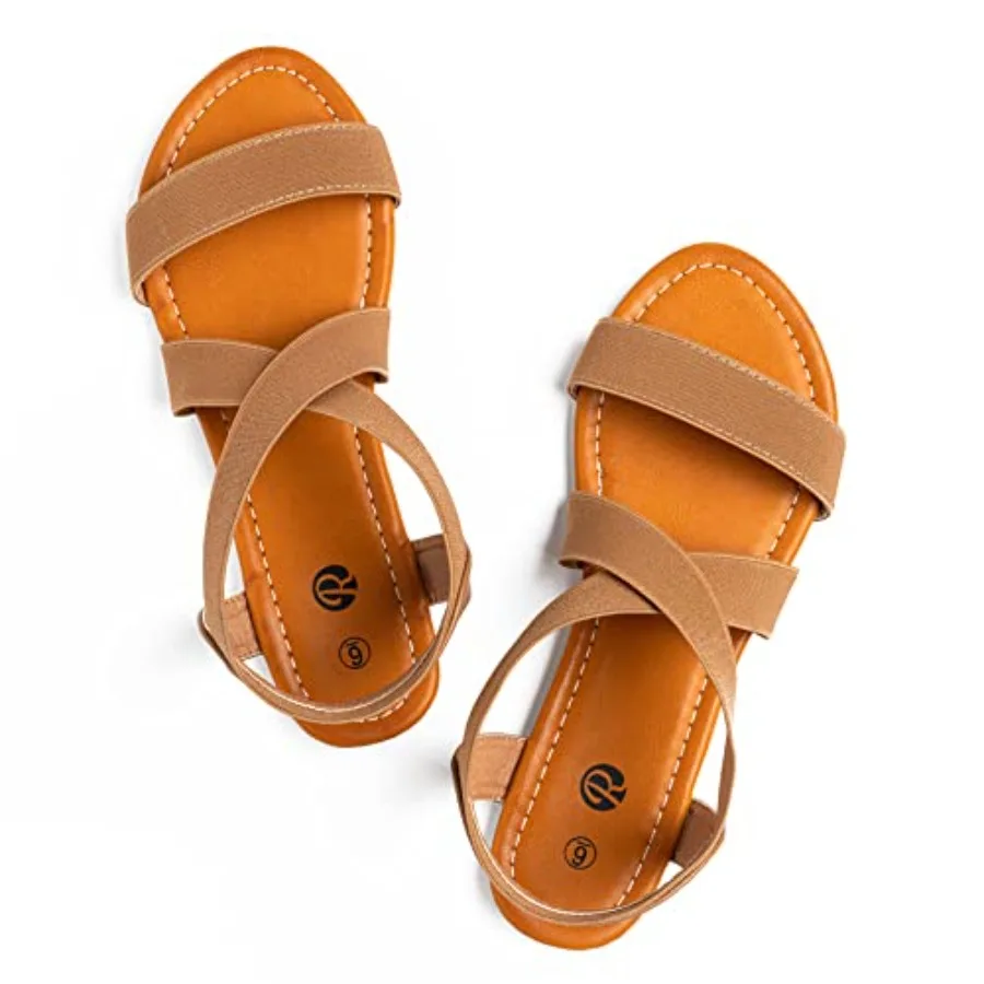 Flat Elastic Sandals for Women